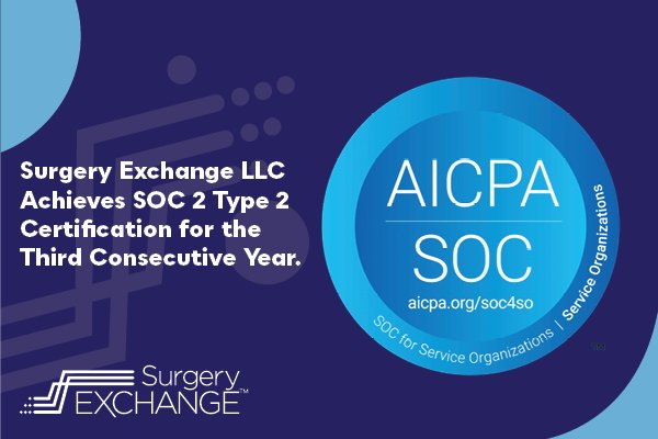 Surgery Exchange LLC Achieves SOC 2 Type 2 Certification for the Third Consecutive Year featured image